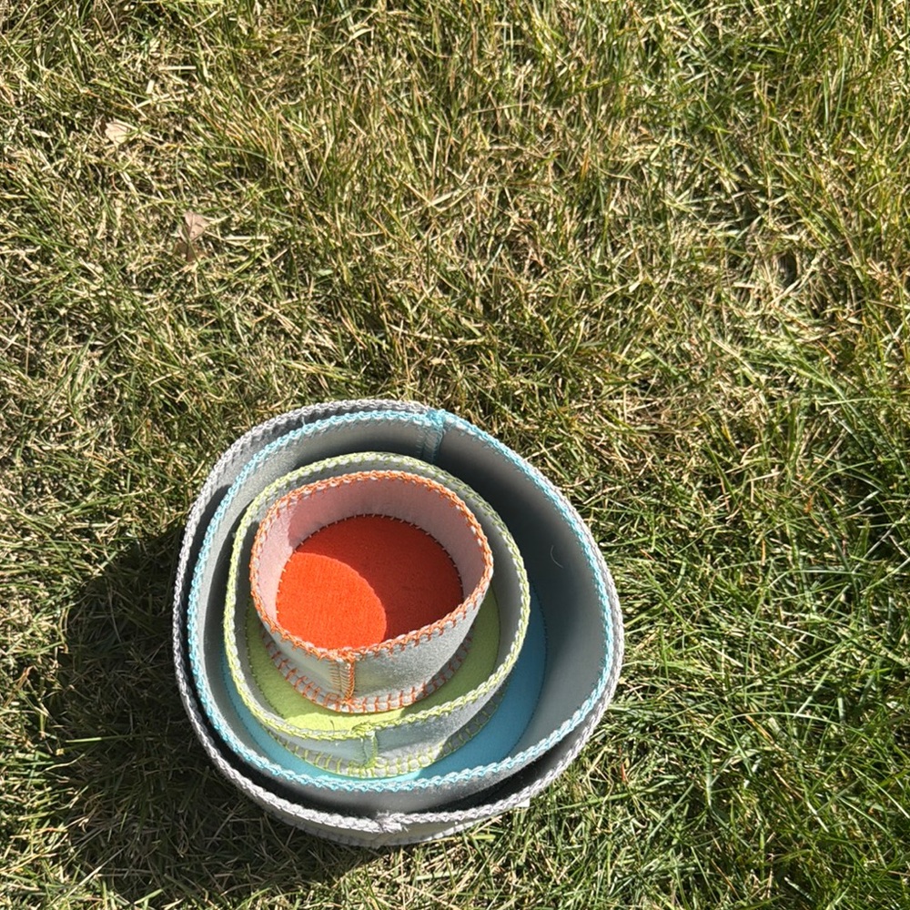Colorful Nesting felt boxes